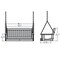 Highwood Usa Lehigh Porch Swing 4ft Outdoor Furniture for Patio, Backyard, Garden AD-PORL2-EUC - alternate 2
